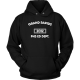 "AO APPAREL: Grand Rapids Phs Ed Dept."  Unisex Hoodie (Multiple Colors Available)