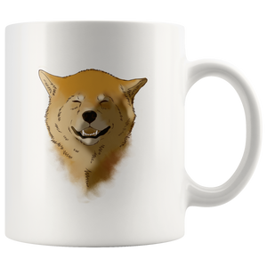 "LYD M. DOLORES: Doggy Smiles" - 11oz White Coffee Mug