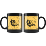 "AO APPAREL: Radical OakCorn" 11oz Coffee Mug (Black)