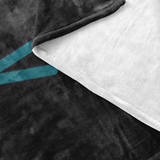 "AO APPAREL: Cobalt OakCorn" Fleece Blanket (Small, Medium, and Large Sizes Available)