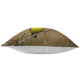 “NICK WILLIAMS: Gold Finch” Pillow