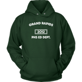 "AO APPAREL: Grand Rapids Phs Ed Dept."  Unisex Hoodie (Multiple Colors Available)