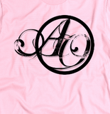 "ANOTHER OCTOBER: Script" American Apparel T-Shirt (Pink)