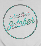 "ANOTHER OCTOBER: White Floral" Unisex Crewneck Sweatshirt (White)