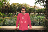 "AO APPAREL: Yeet Or Be Yeeted" Gildan Long Sleeve Shirt (Red)