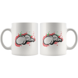 “DVCK: Another October Rainbow Throw” 11oz Coffee Mug (White)