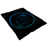 "AO APPAREL: Cobalt OakCorn" Fleece Blanket (Small, Medium, and Large Sizes Available)