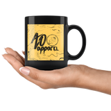 "AO APPAREL: Radical OakCorn" 11oz Coffee Mug (Black)