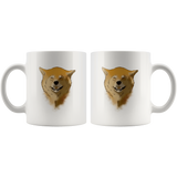 "LYD M. DOLORES: Doggy Smiles" - 11oz White Coffee Mug