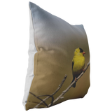 “NICK WILLIAMS: Gold Finch” Pillow