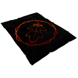 "AO APPAREL: Crimson OakCorn" Fleece Blanket (Small, Medium, and Large Sizes Available)