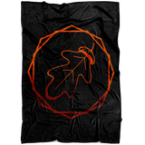 "AO APPAREL: Crimson OakCorn" Fleece Blanket (Small, Medium, and Large Sizes Available)