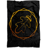 "AO APPAREL: Gold OakCorn" Fleece Blanket (Small, Medium, and Large Sizes Available)