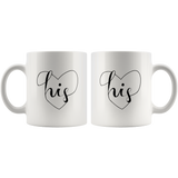 “LYD M. DOLORES: His" 11oz Coffee Mug (White)