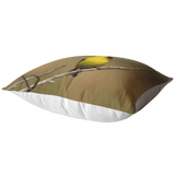 “NICK WILLIAMS: Gold Finch” Pillow