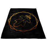 "AO APPAREL: Gold OakCorn" Fleece Blanket (Small, Medium, and Large Sizes Available)