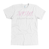 "KOREAN: Pink Seoul" American Apparel T-Shirt (Multiple Colors Available)