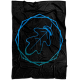 "AO APPAREL: Cobalt OakCorn" Fleece Blanket (Small, Medium, and Large Sizes Available)