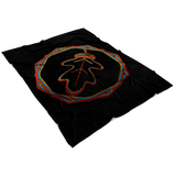 "AO APPAREL: Iridescent OakCorn" Fleece Blanket (Small, Medium, and Large Sizes Available)