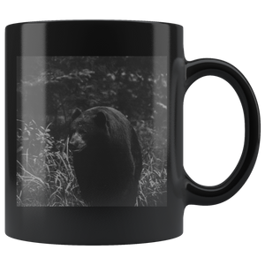 “NICK WILLIAMS: Black Bear” - 11oz Black Coffee Mug