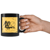 "AO APPAREL: Radical OakCorn" 11oz Coffee Mug (Black)