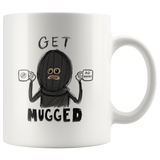 "AO APPAREL: Get Mugged" 11oz Coffee Mug (White)