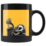 "AO APPAREL: Coffee To The Coffin" 11oz Black Coffee Mug