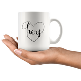 “LYD M. DOLORES: Hers" 11oz White Coffee Mug