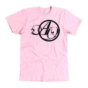 "ANOTHER OCTOBER: Script" American Apparel T-Shirt (Pink)