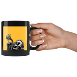 "AO APPAREL: Coffee To The Coffin" 11oz Black Coffee Mug